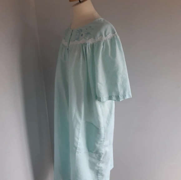 Carroll Reed Plus Pretty vintage  nightgown blue Look new  Size 2X - Picture 2 of 9